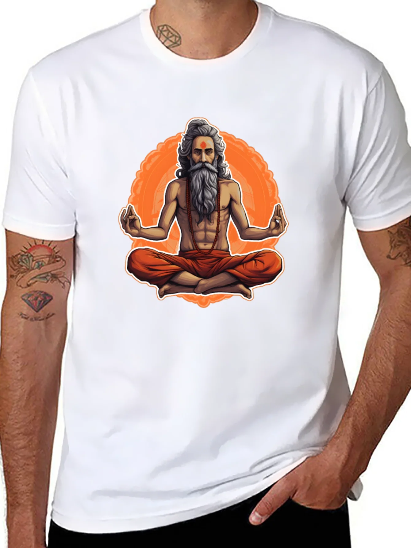 Meditating Yogi Graphic Tee - Spiritual Vibe