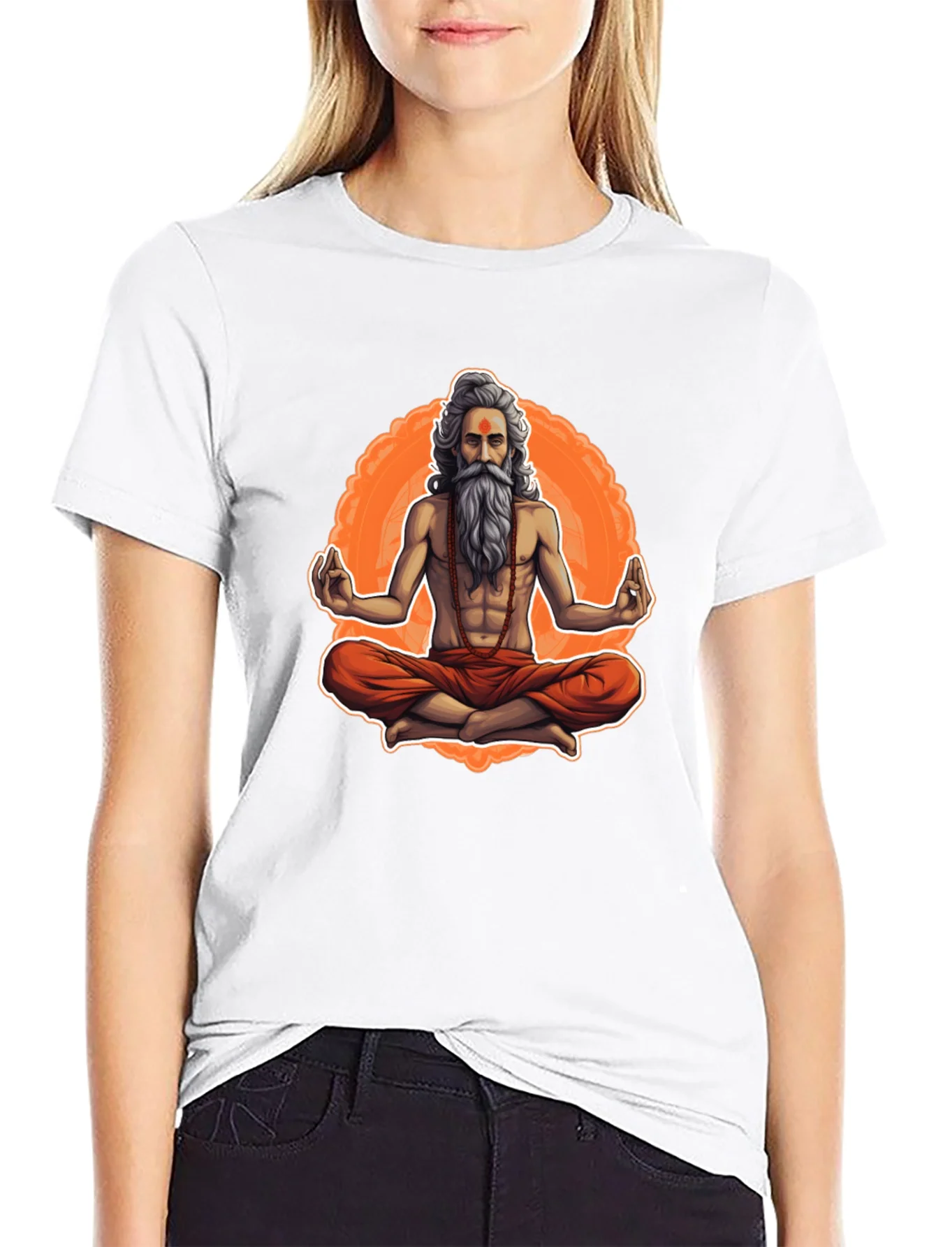 Meditating Yogi Graphic Tee - Spiritual Vibe