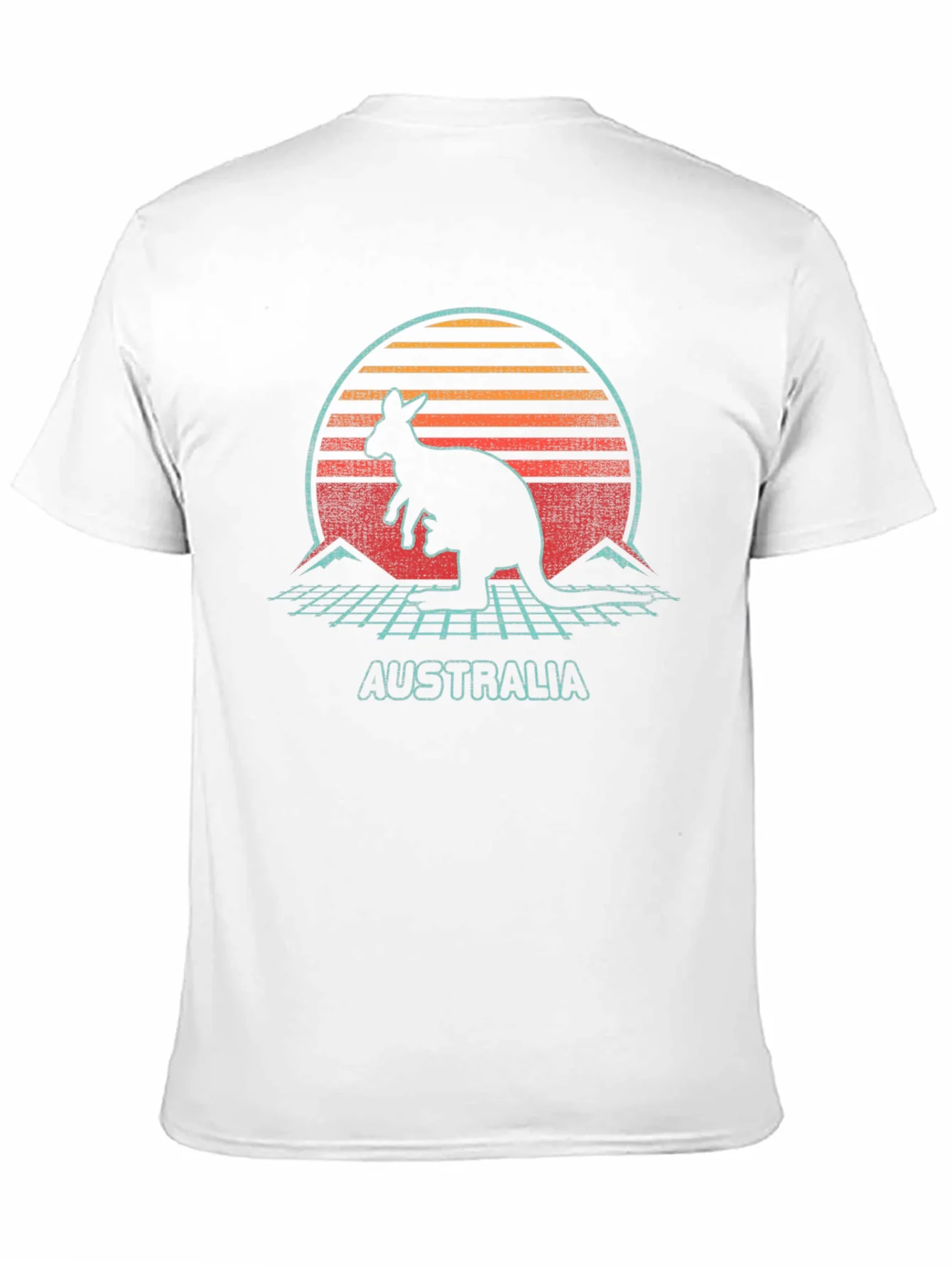 Retro Australia Kangaroo Graphic T-Shirt