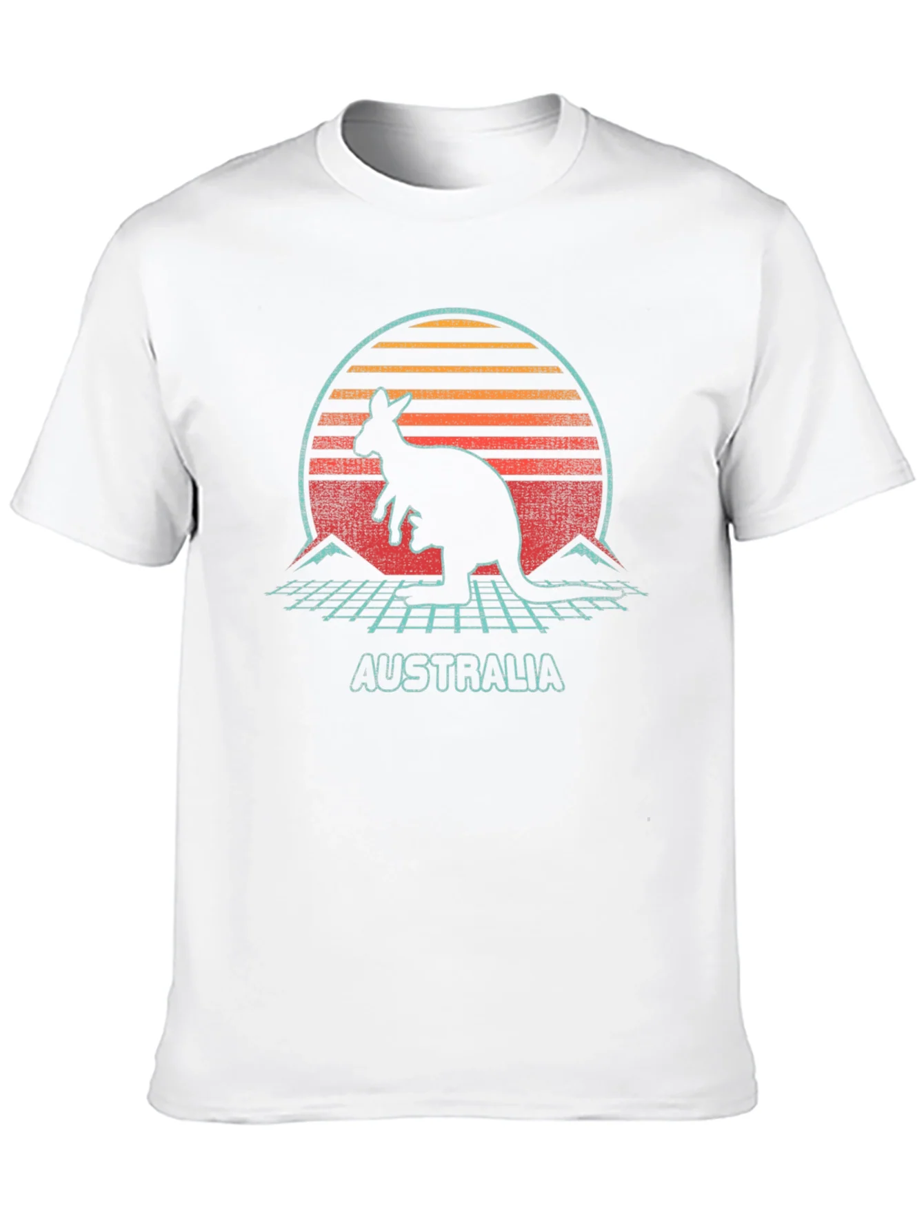 Retro Australia Kangaroo Graphic T-Shirt