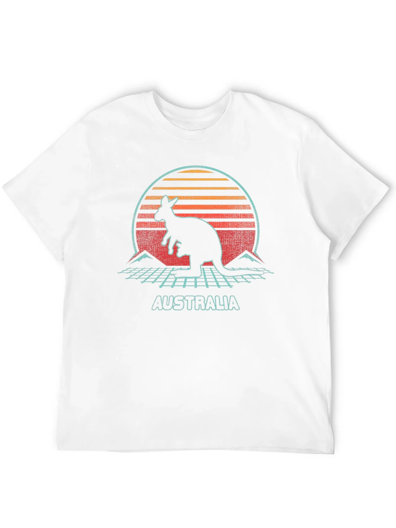 Retro Australia Kangaroo Graphic T-Shirt