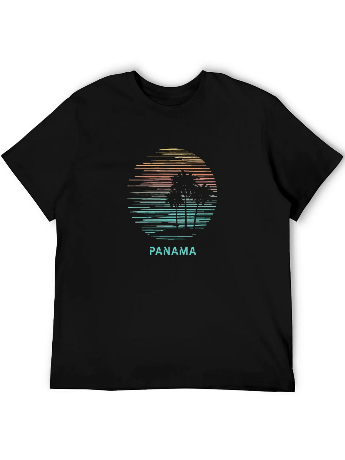 Retro Panama Palm Tree T-Shirt