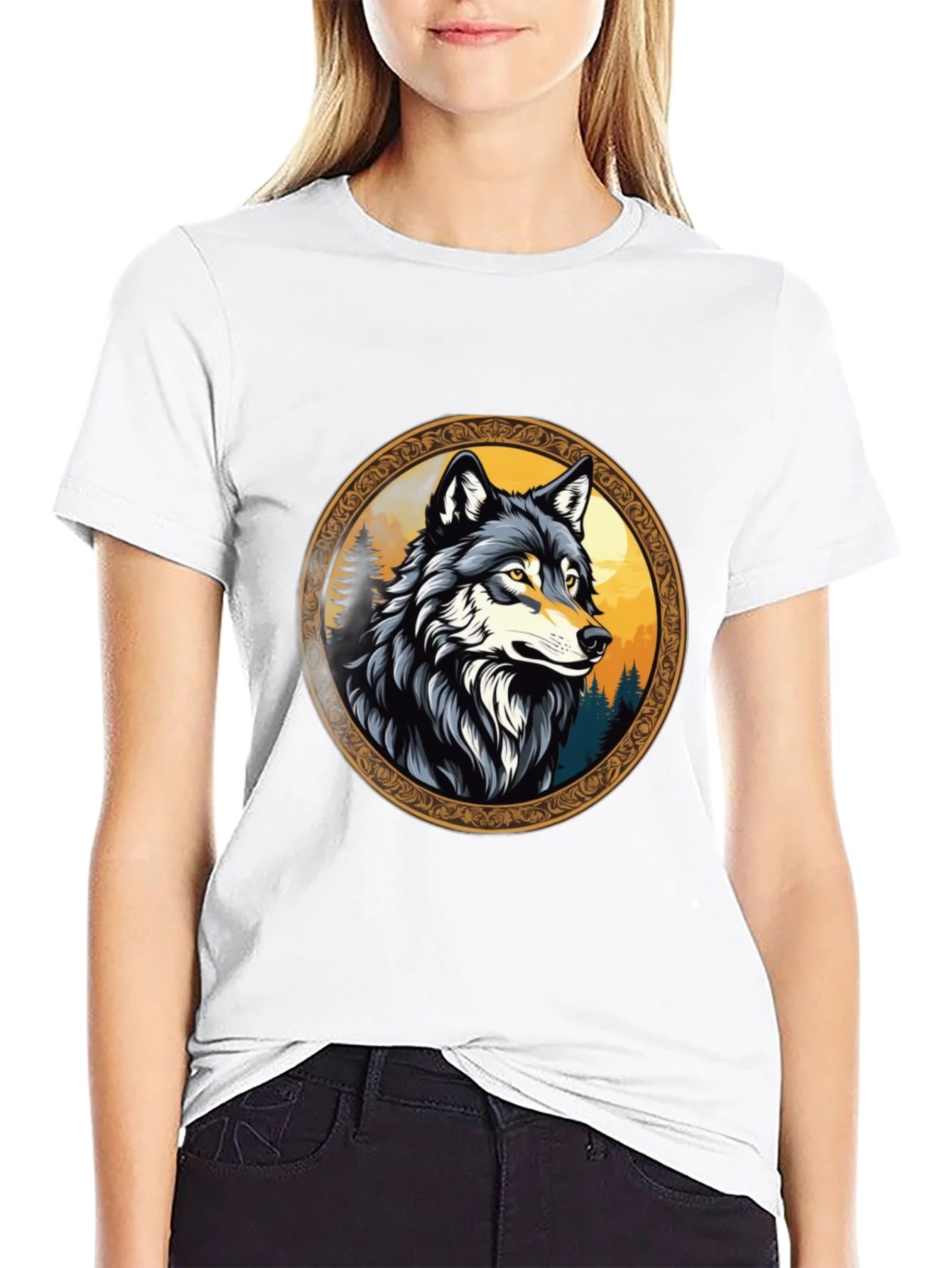 Wolf Graphic Tee - Wildlife Design