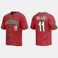#11 ROWDY TELLEZ MEXICO BASEBALL 2023 WORLD BASEBALL CLASSIC REPLICA JERSEY C RED Stitches Baseball Jerseys