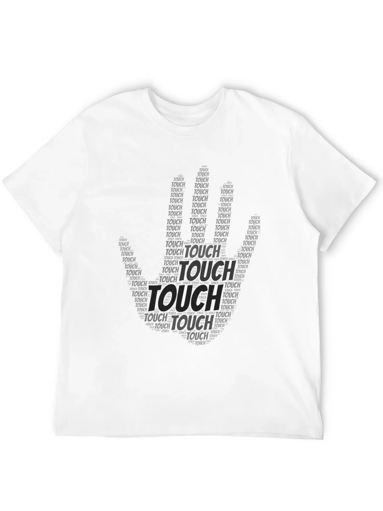 Black Touch Graphic Print T-Shirt