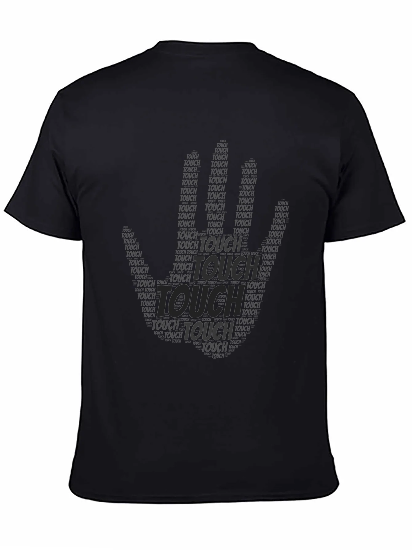 Black Touch Graphic Print T-Shirt