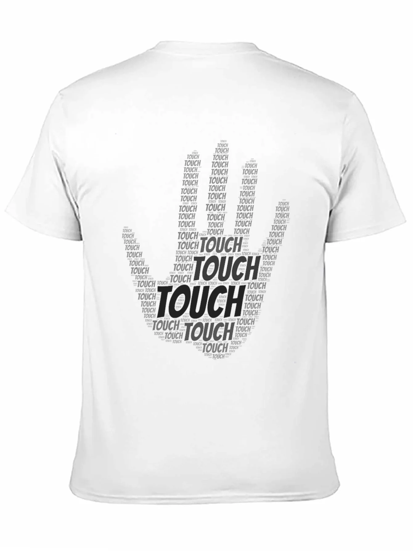 Black Touch Graphic Print T-Shirt