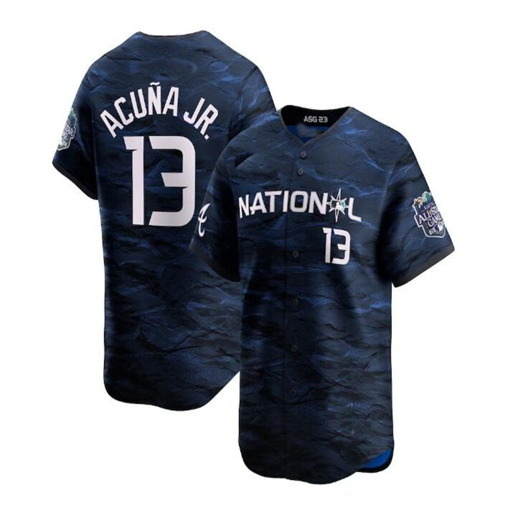 #13 Ronald Acu?a Jr. National League 2023 All-Star Game Limited Player Jersey - Royal Baseball Jerseys