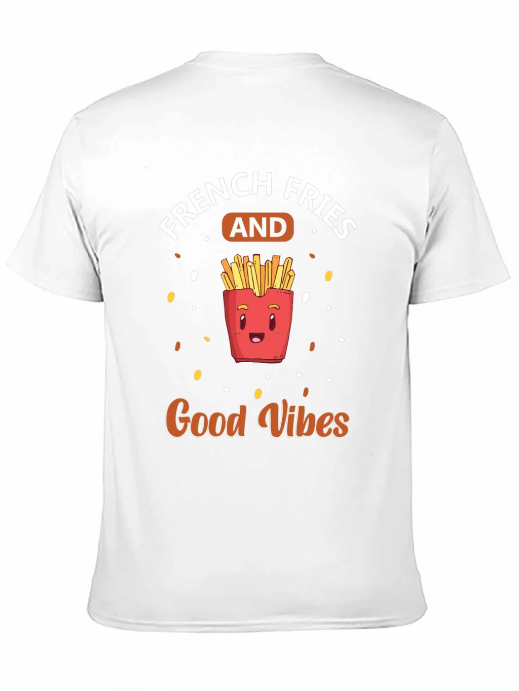 French Fries & Good Vibes Black T-Shirt