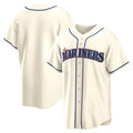 Seattle Mariners Alternate Replica Team Jersey - Cream Stitched Baseball Jersey