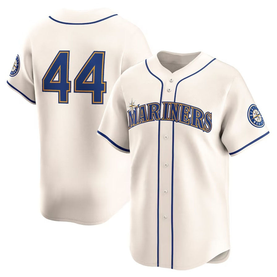 Seattle Mariners #44 Julio Rodriguez Alternate Limited - Cream Stitched Baseball Jersey
