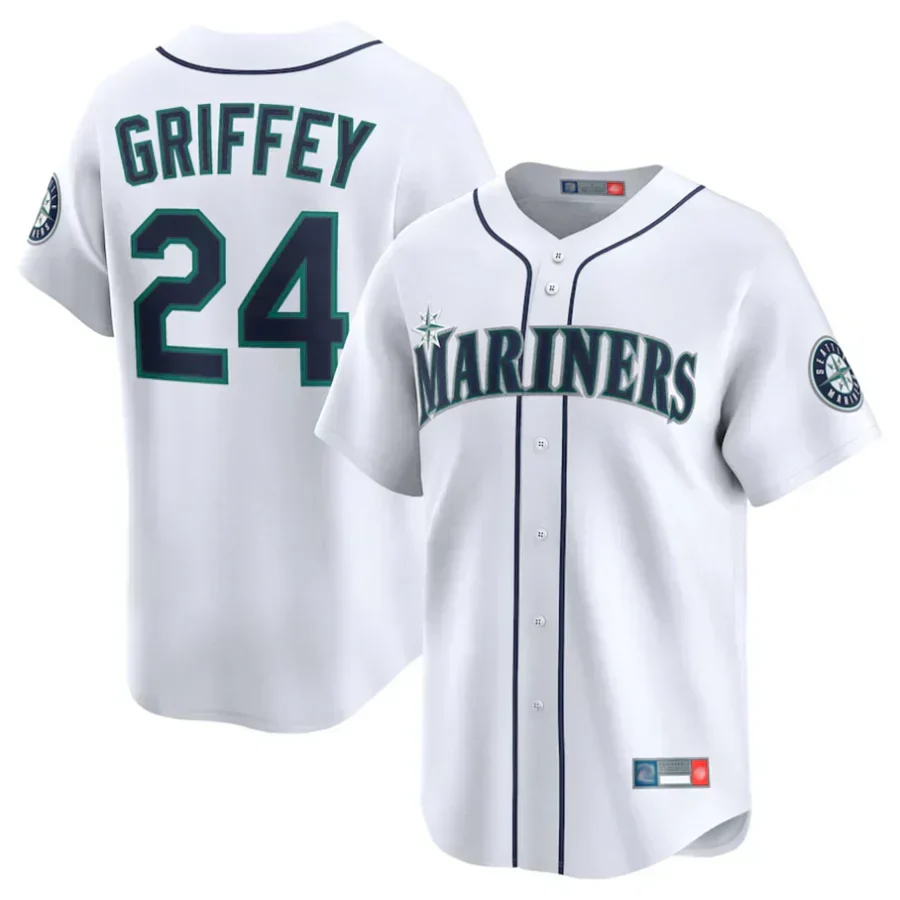 Ken Griffey Jr. Seattle Mariners Retired Player Jersey  White