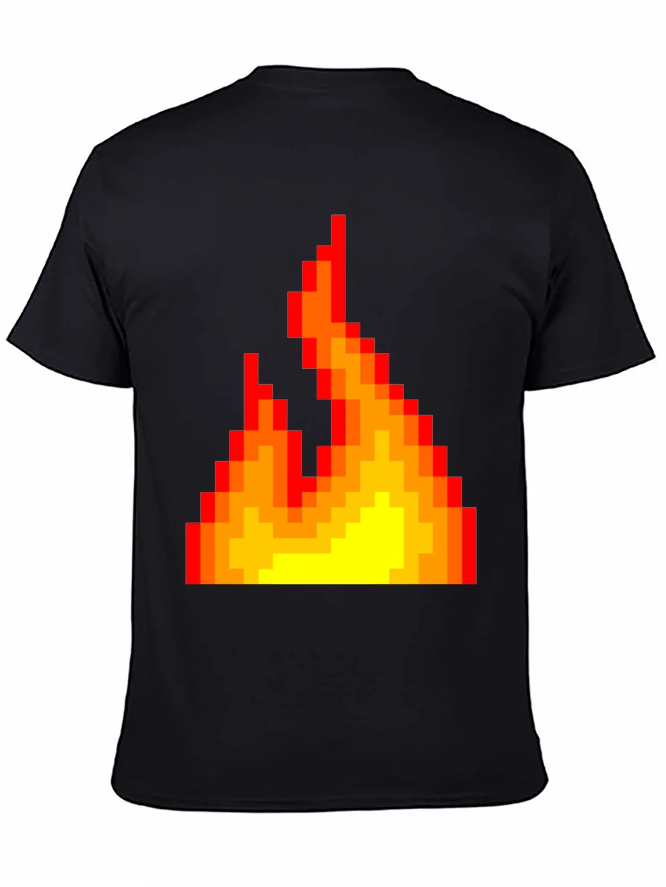 Pixel Fire Graphic Tee - Retro Gaming Style