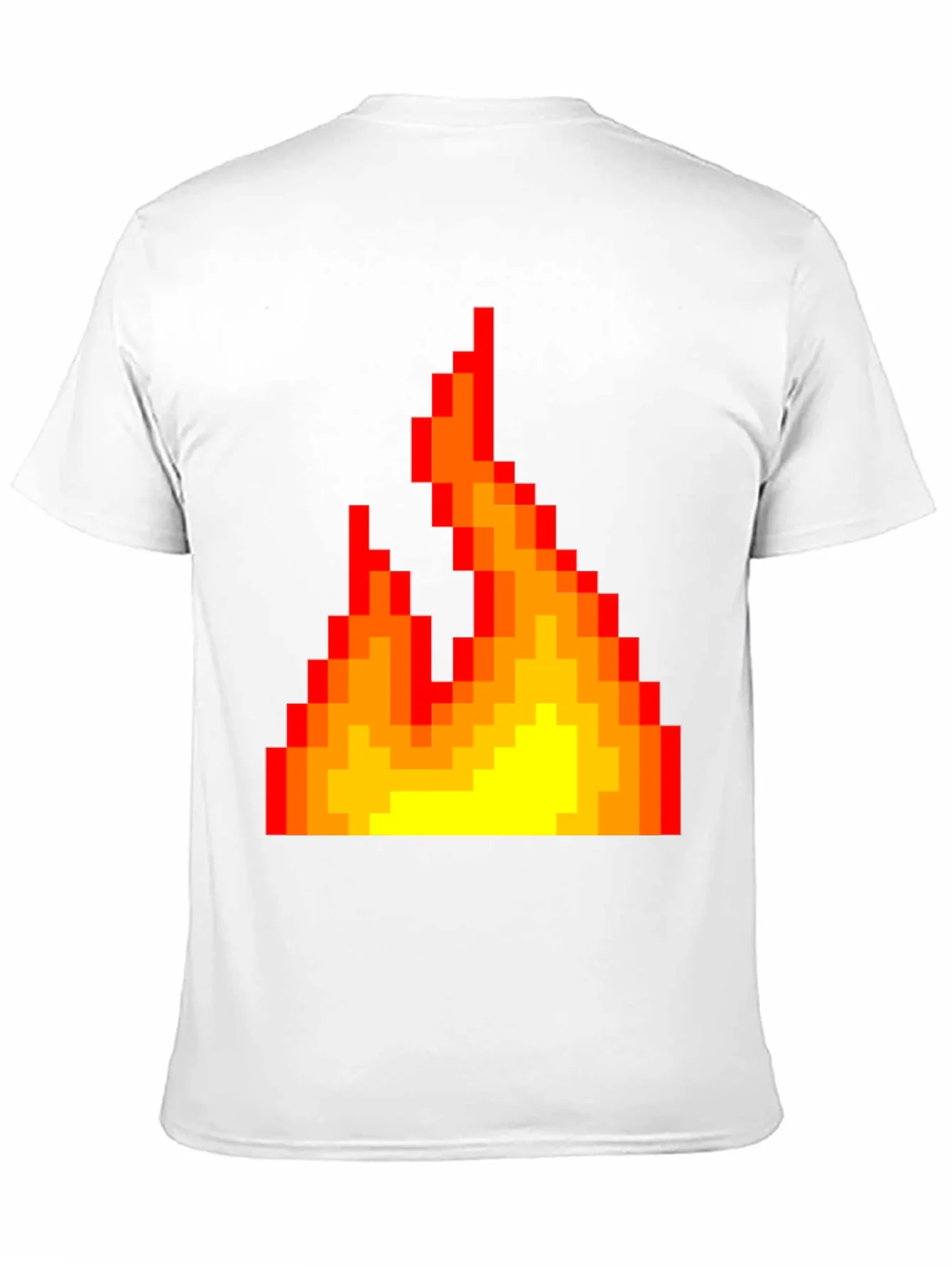 Pixel Fire Graphic Tee - Retro Gaming Style