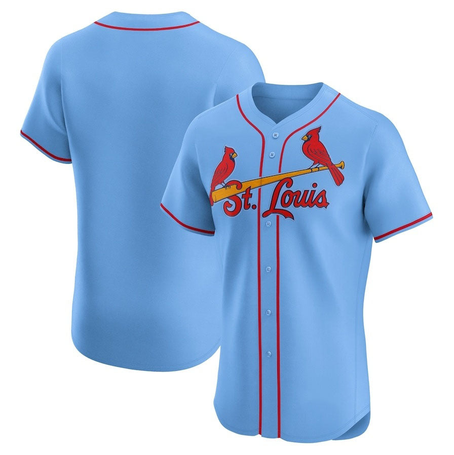 St. Louis Cardinals Home Elite Jersey - Royal Stitched Baseball Jersey