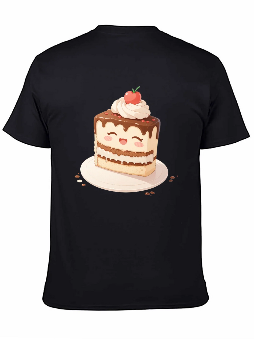 Cute Cake Slice Graphic T-Shirt - Sweet Treat Tee