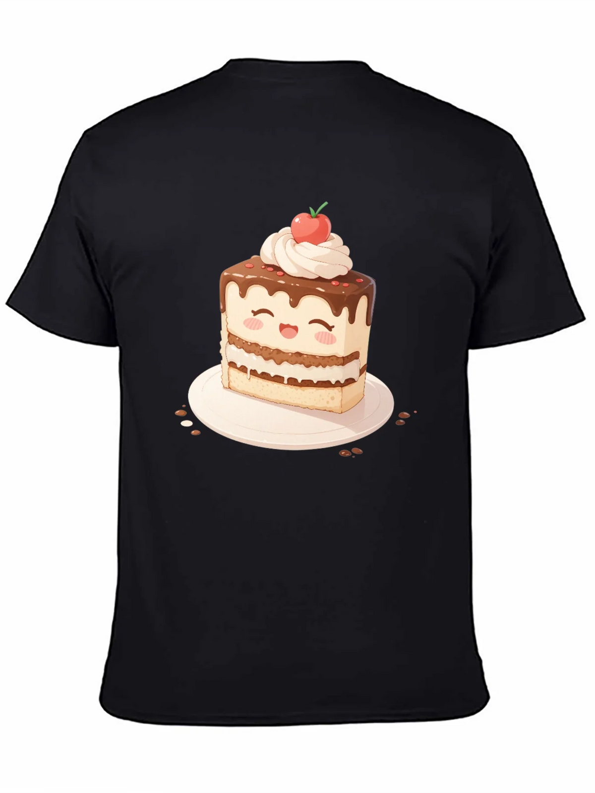 Cute Cake Slice Graphic T-Shirt - Sweet Treat Tee