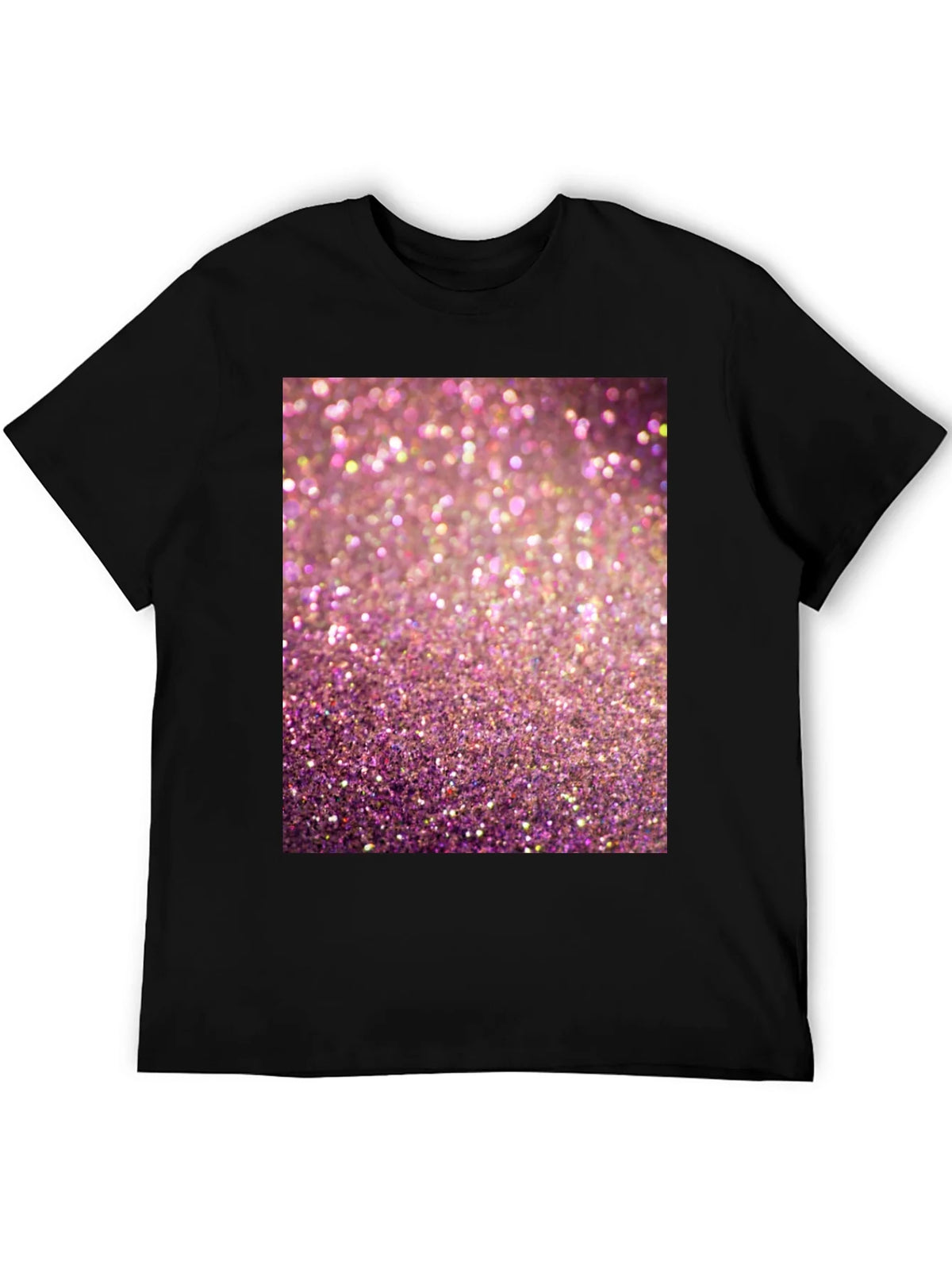 Sparkle Graphic T-Shirt - Pink Glitter Design
