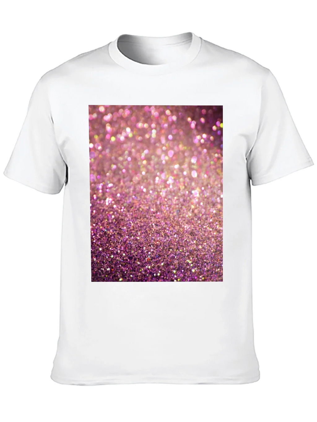 Sparkle Graphic T-Shirt - Pink Glitter Design