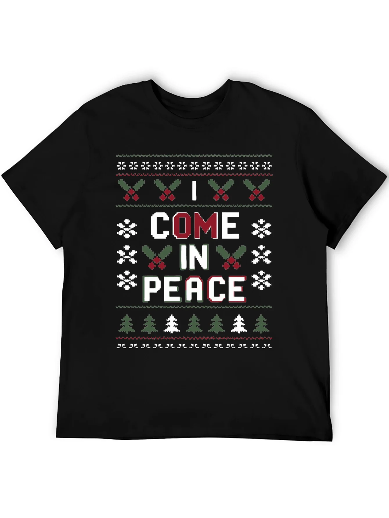 I Come in Peace Ugly Christmas Sweater T-Shirt