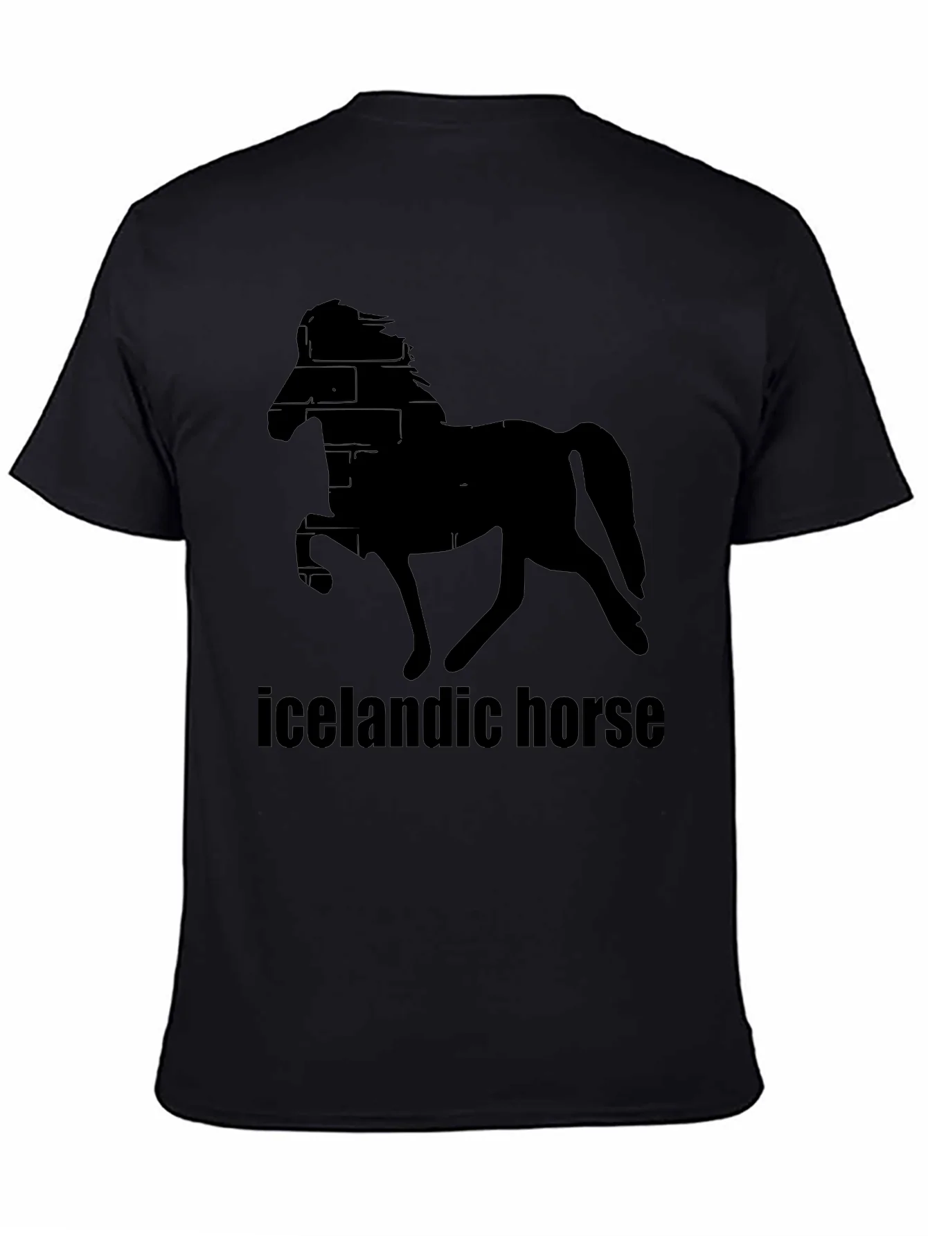 Icelandic Horse Black T-Shirt