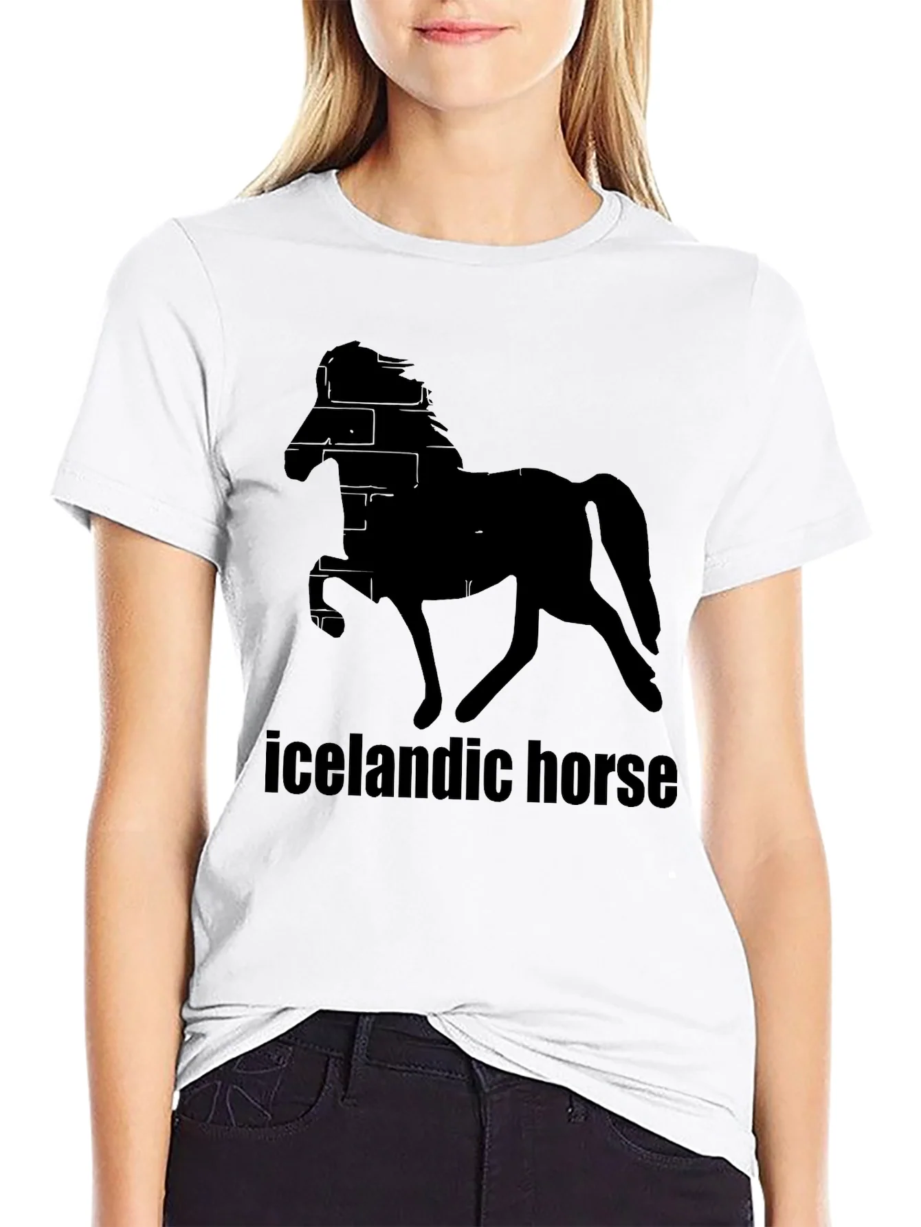 Icelandic Horse Black T-Shirt