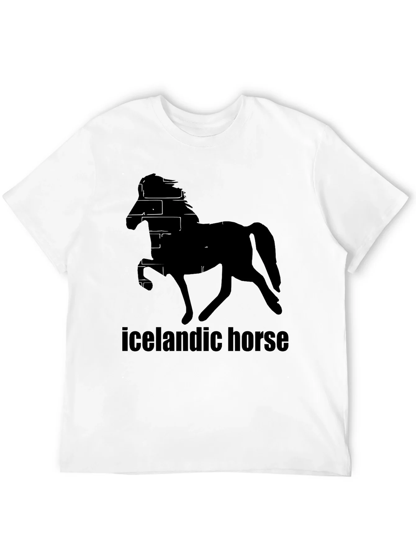 Icelandic Horse Black T-Shirt