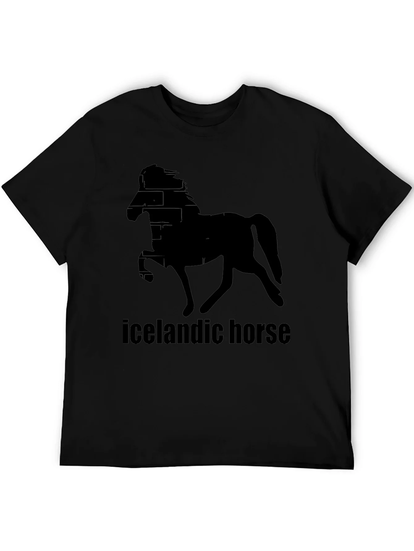 Icelandic Horse Black T-Shirt