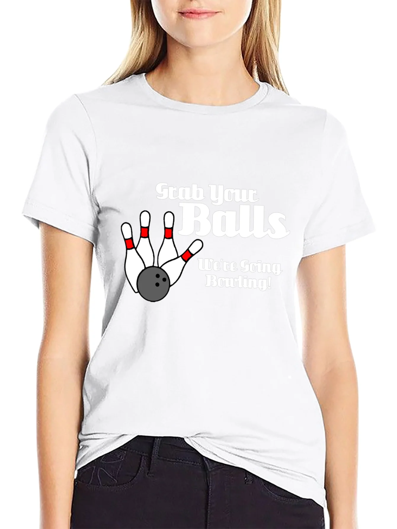 Grab Your Balls Bowling Graphic T-Shirt