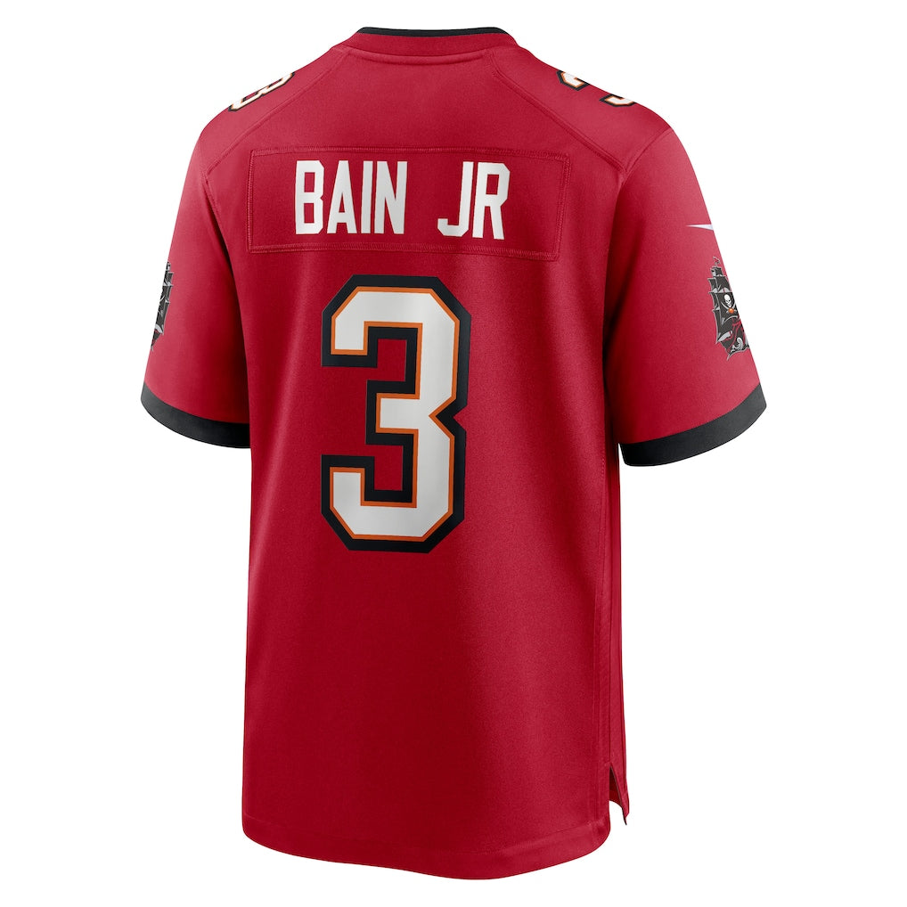 TB.Buccaneers #3 Rueben Bain Jr. Red 2026 Draft First Round Pick No. 15 Team Game Jersey