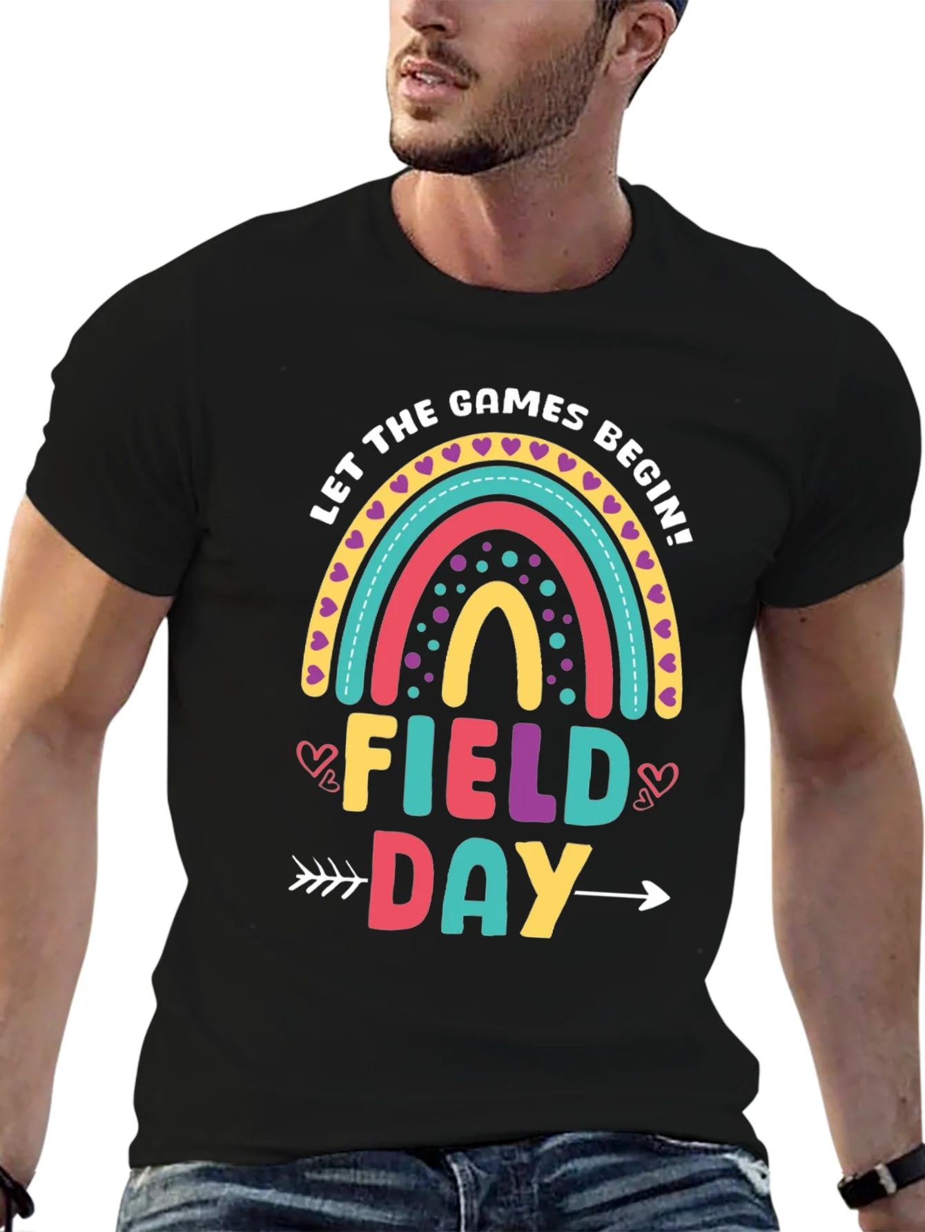 Field Day Rainbow T-Shirt - Games Begin!