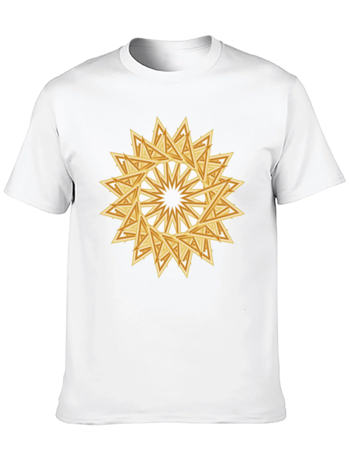 Geometric Triangle Starburst Graphic Tee