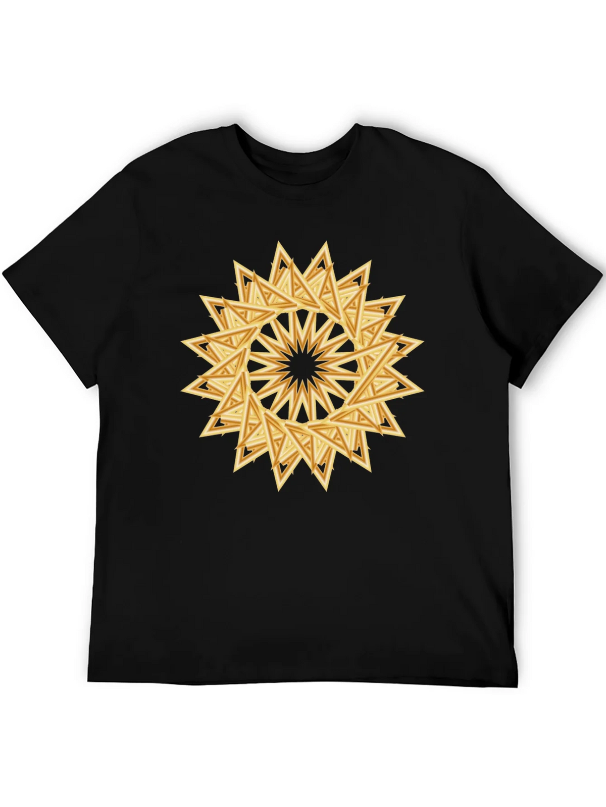 Geometric Triangle Starburst Graphic Tee