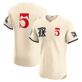 Texas Rangers #5 Corey Seager City Connect Elite Jersey - Cream Stitched Baseball Jersey