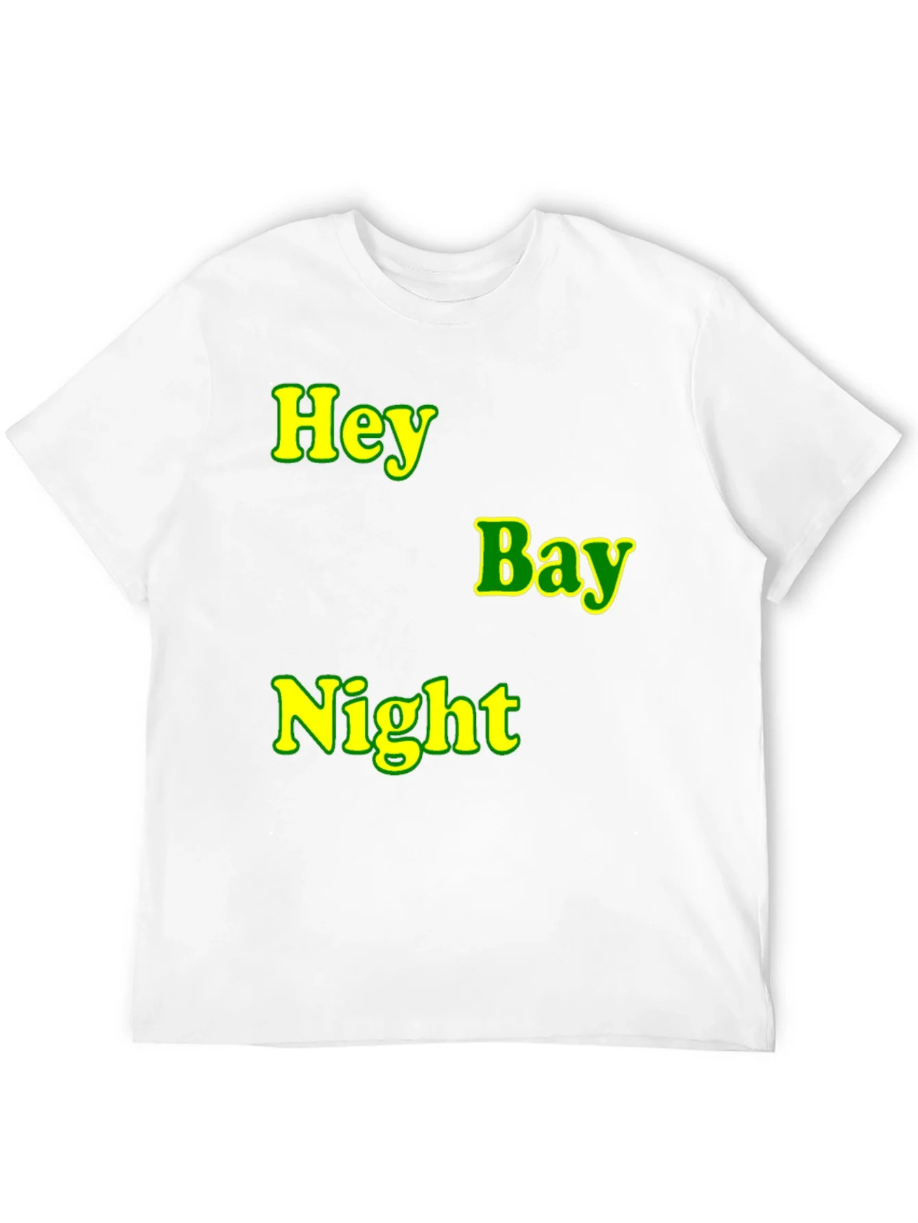 Hey Bay Night T-Shirt - Black Graphic Tee
