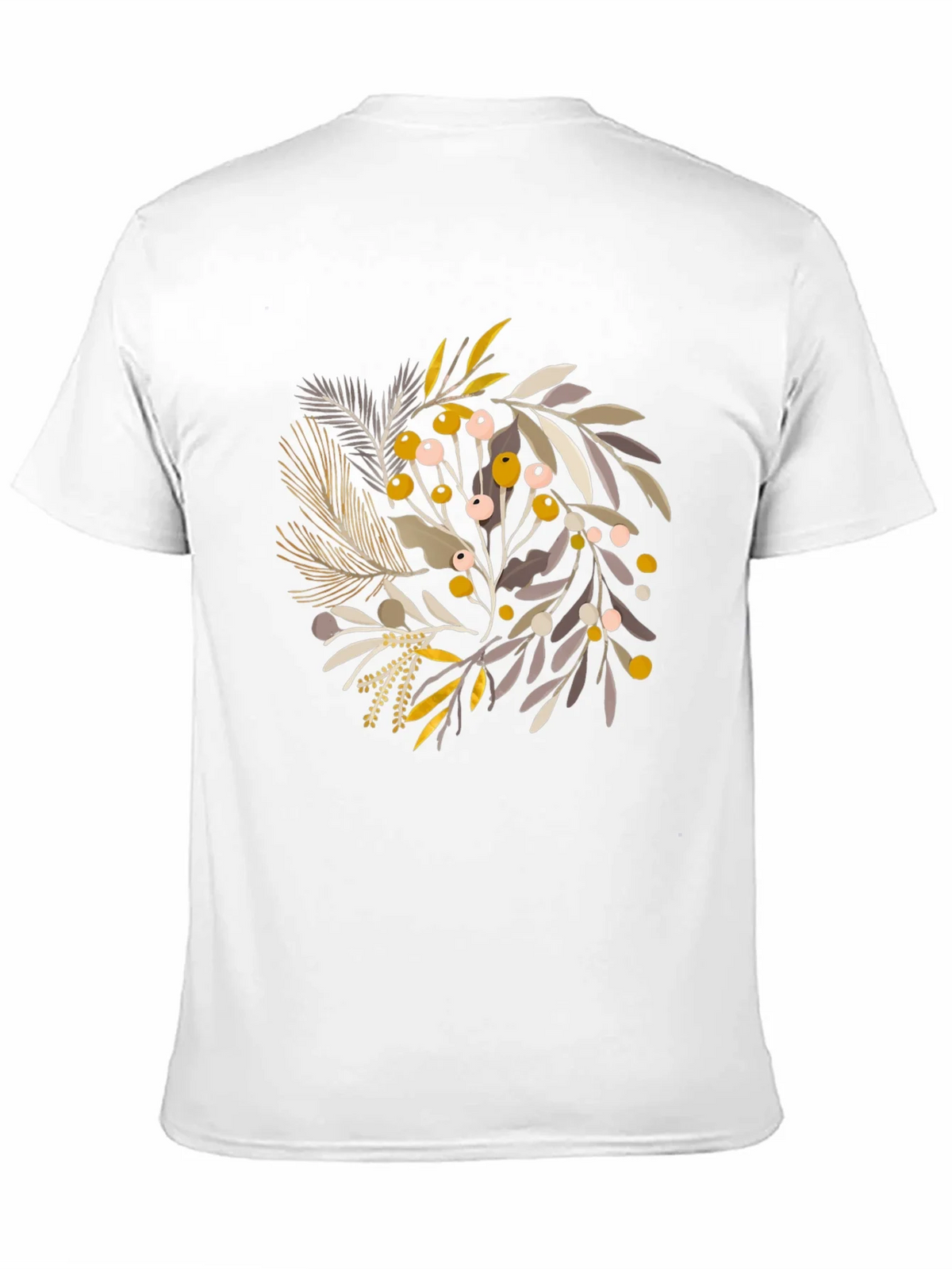 Botanical Print Crew Neck Tee