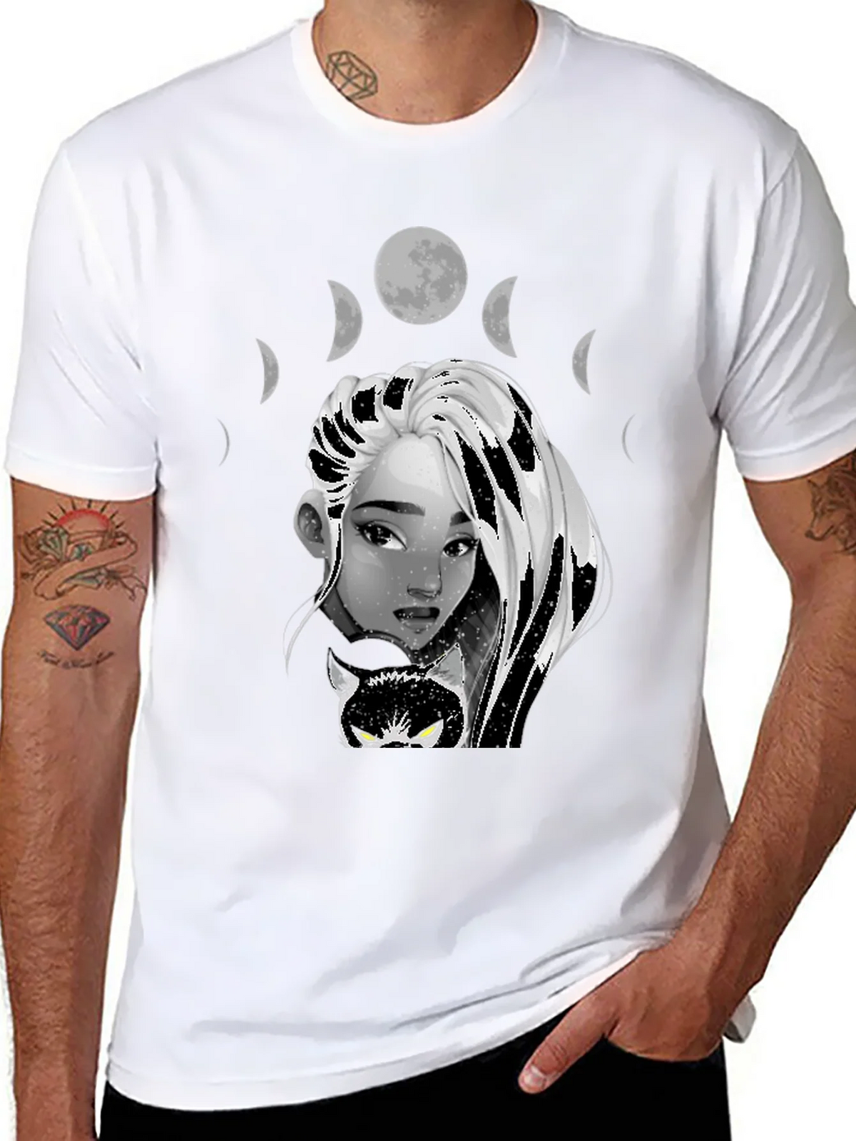 Mystic Moon Phase Graphic Tee