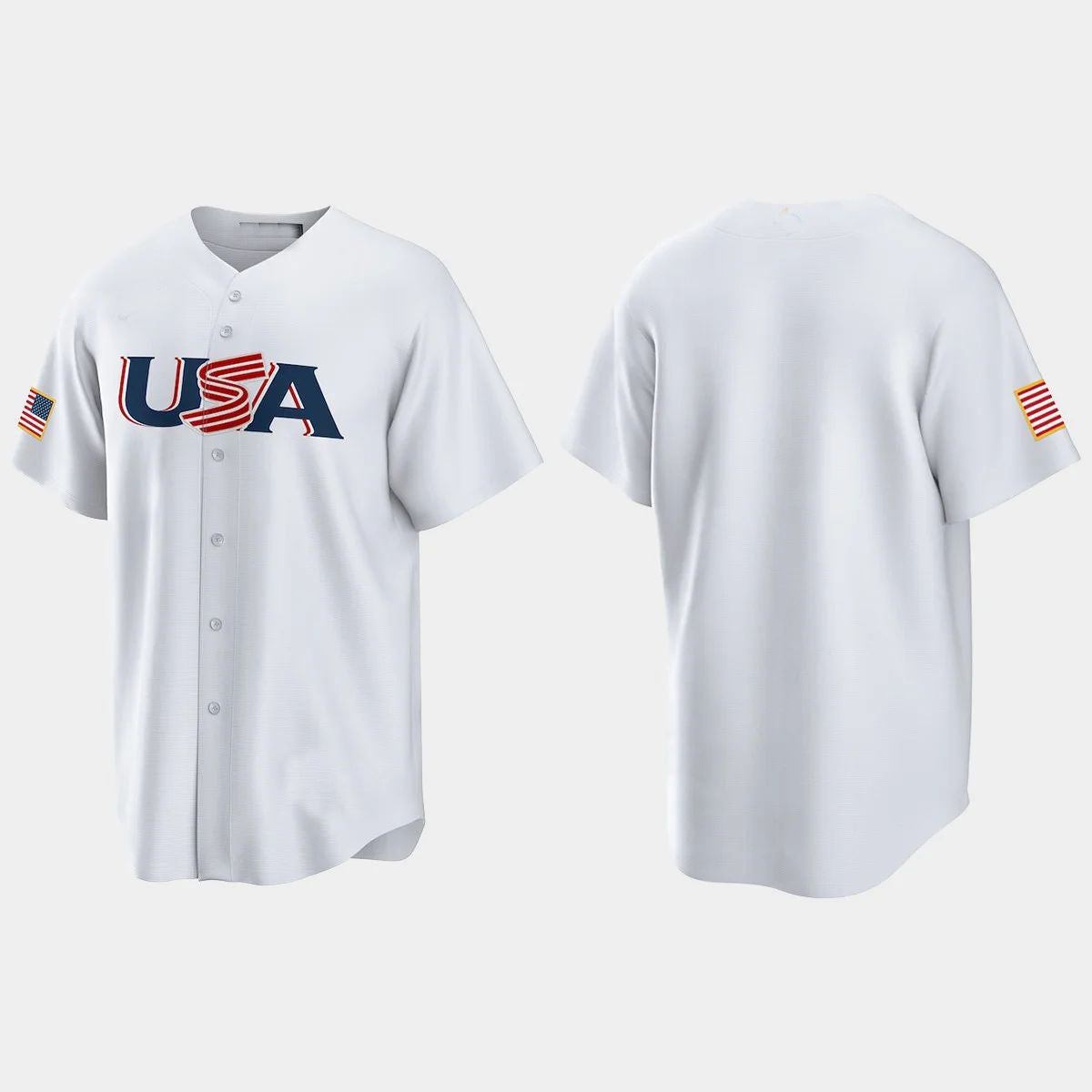 USA 2023 WORLD BASEBALL CLASSIC REPLICA JERSEY C WHITE Stitches Baseball Jerseys