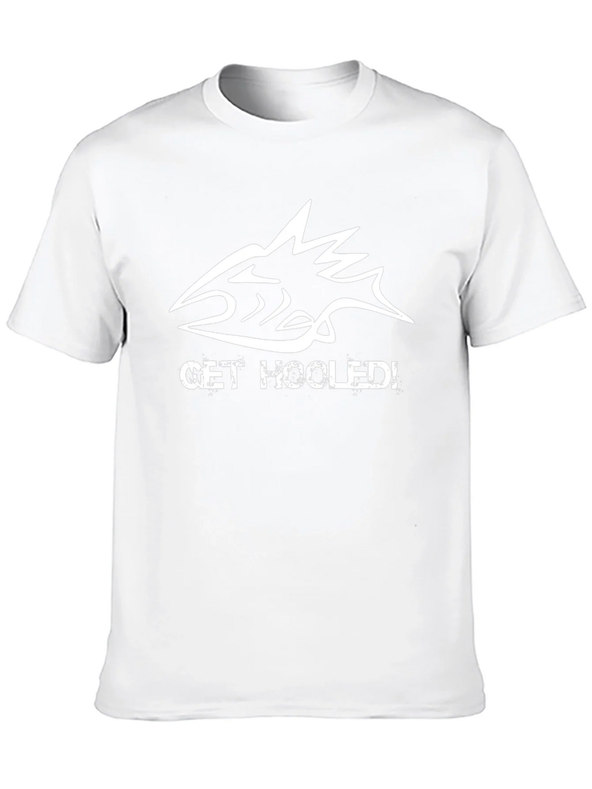 Get Hooked! Fishing Graphic Tee - Black