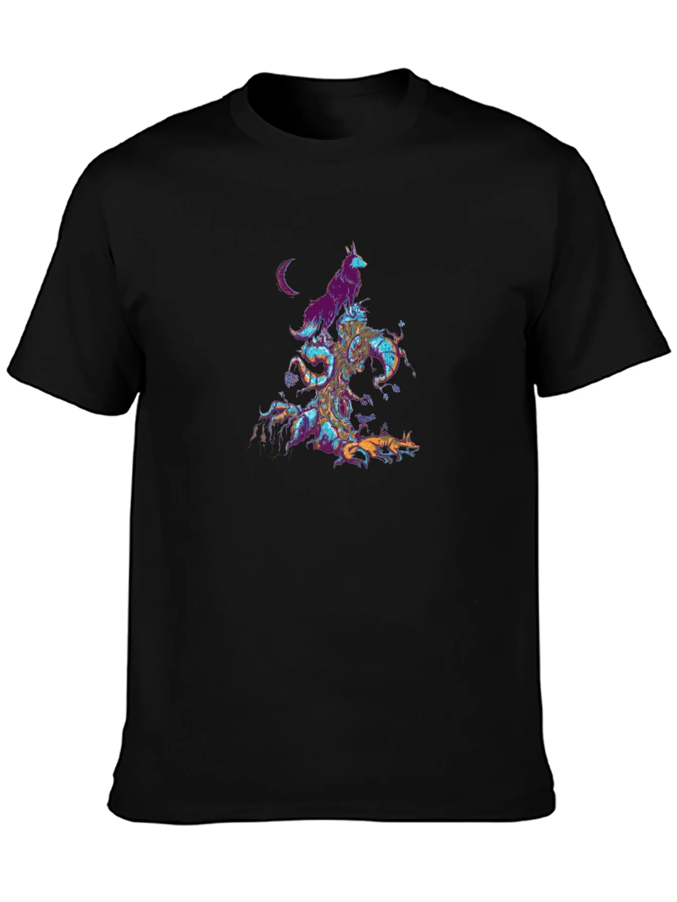 Mystic Wolves Graphic T-Shirt