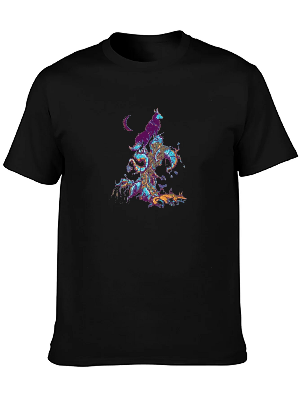 Mystic Wolves Graphic T-Shirt