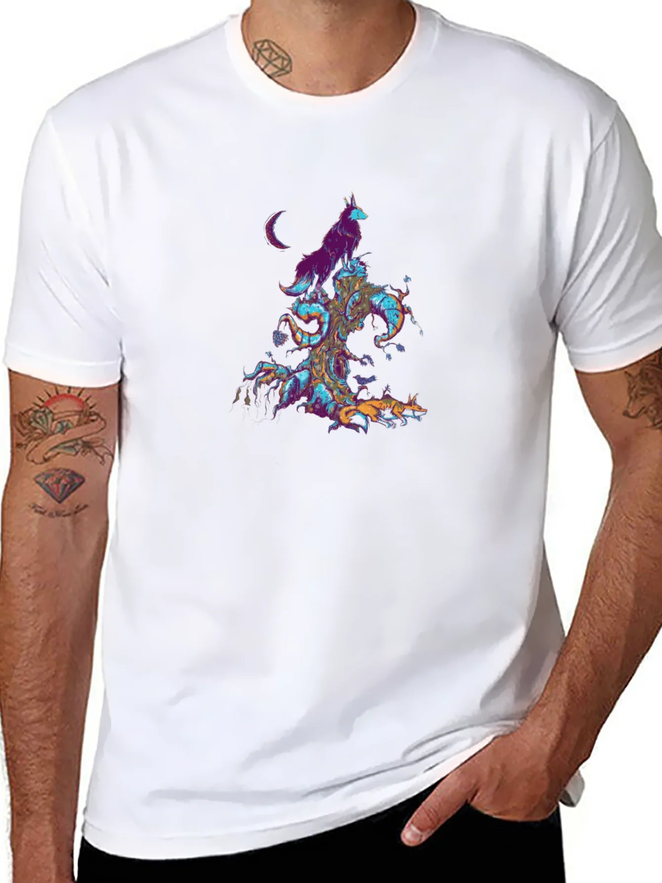 Mystic Wolves Graphic T-Shirt