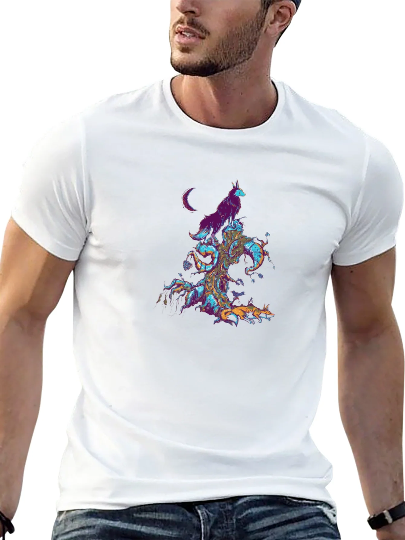 Mystic Wolves Graphic T-Shirt
