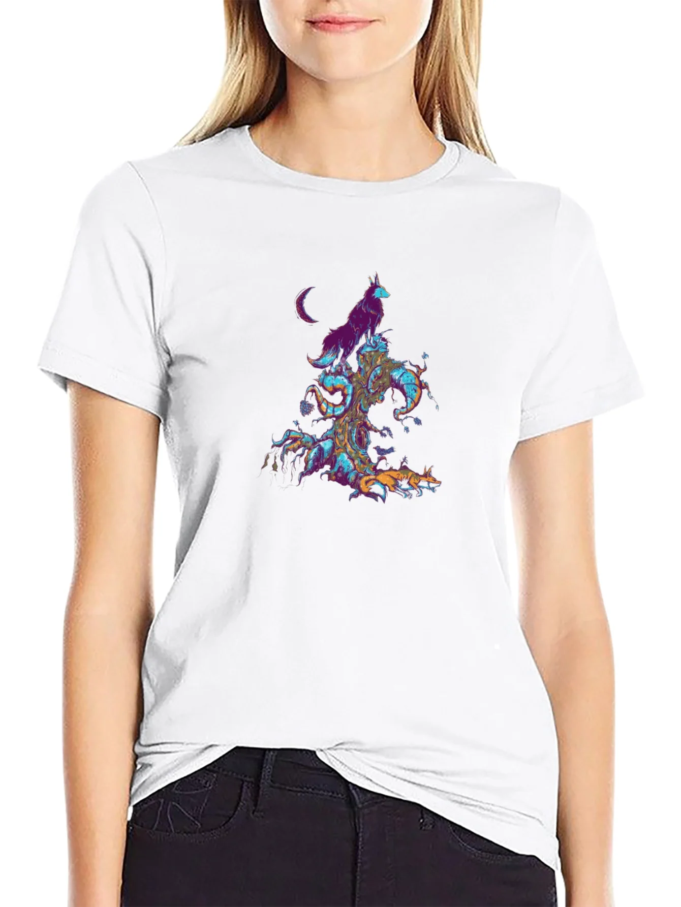 Mystic Wolves Graphic T-Shirt
