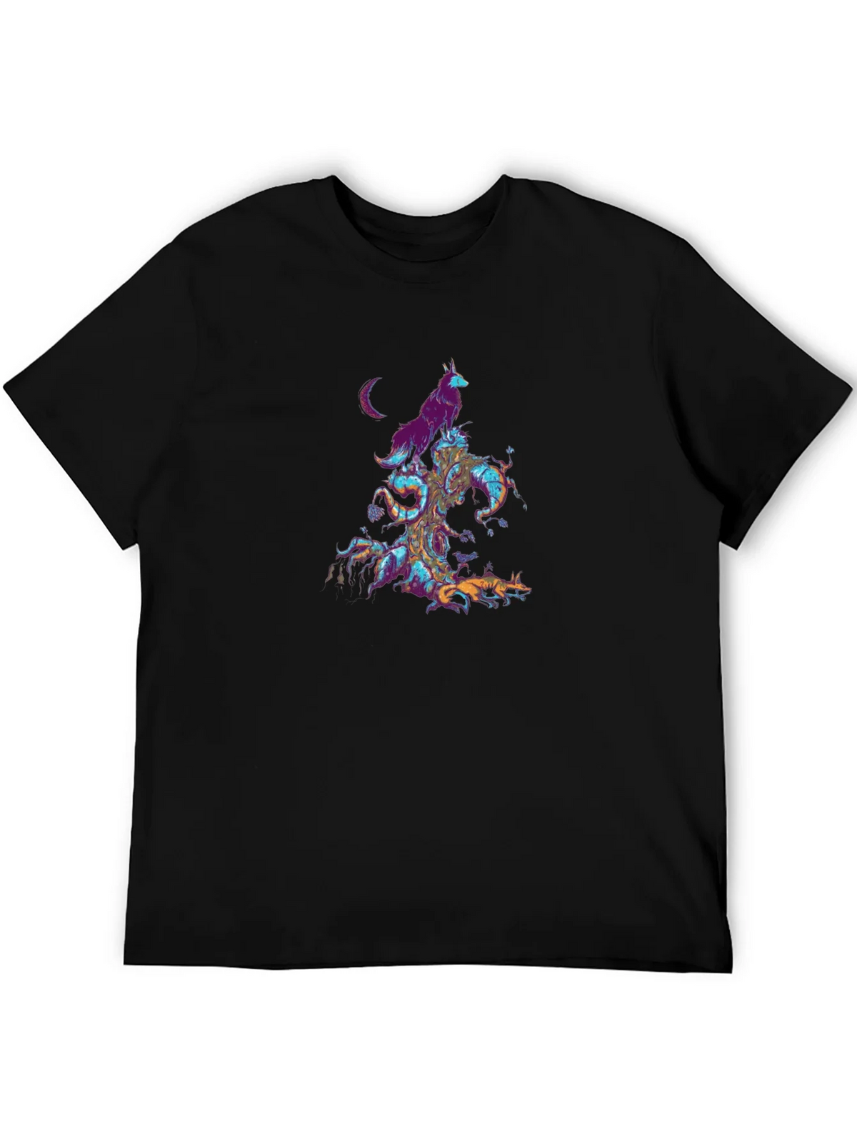 Mystic Wolves Graphic T-Shirt