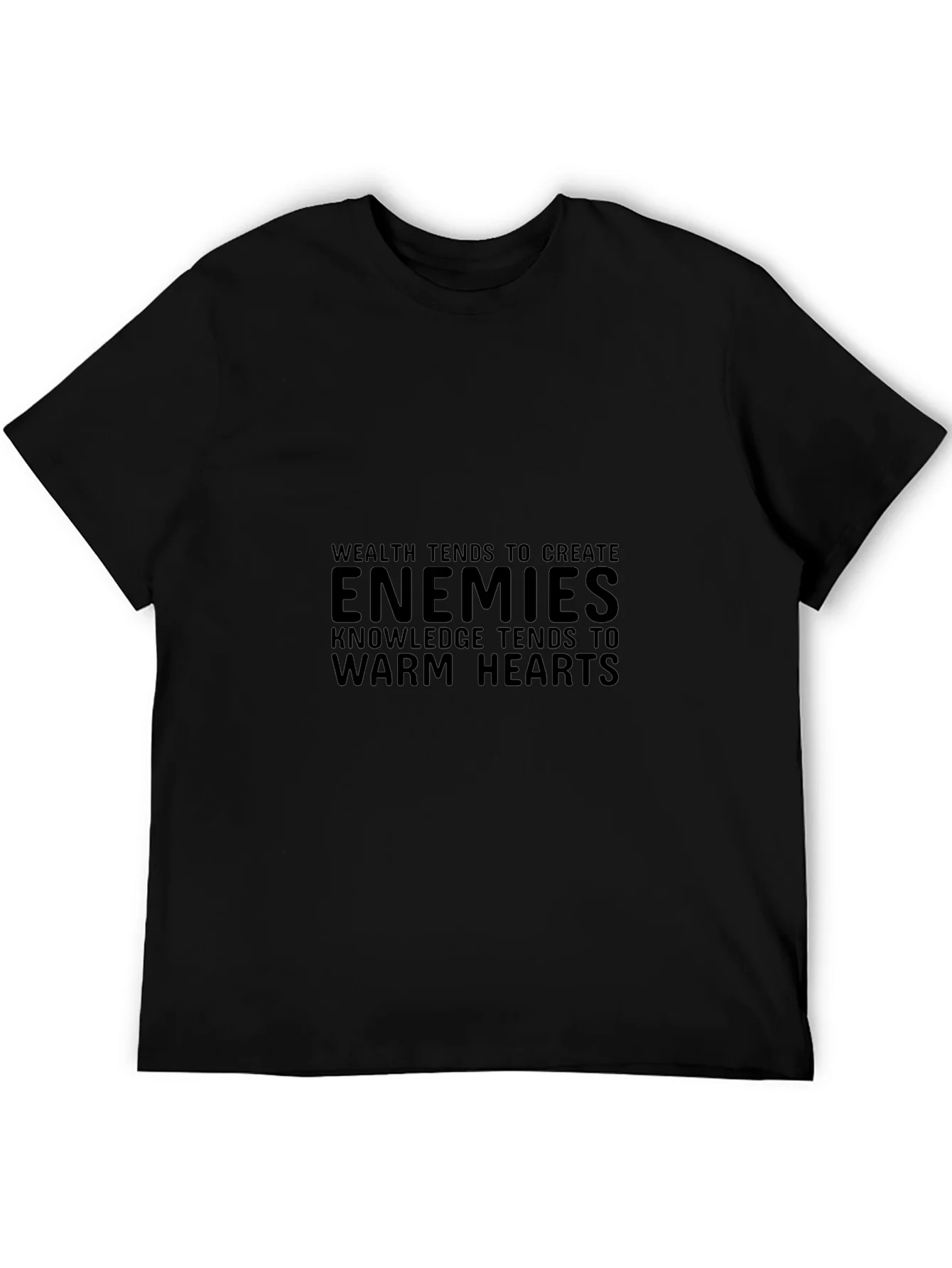 Enemies Knowledge Tee - Stylish Black T-Shirt