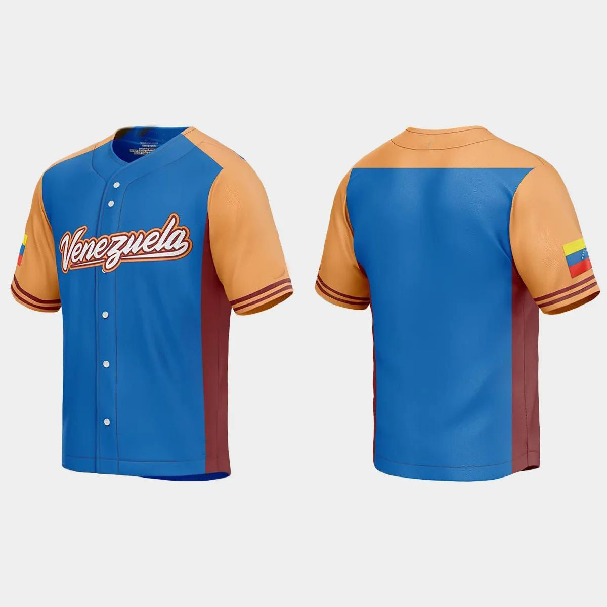 VENEZUELA BASEBALL 2023 WORLD BASEBALL CLASSIC JERSEY C ROYAL Stitches Baseball Jerseys