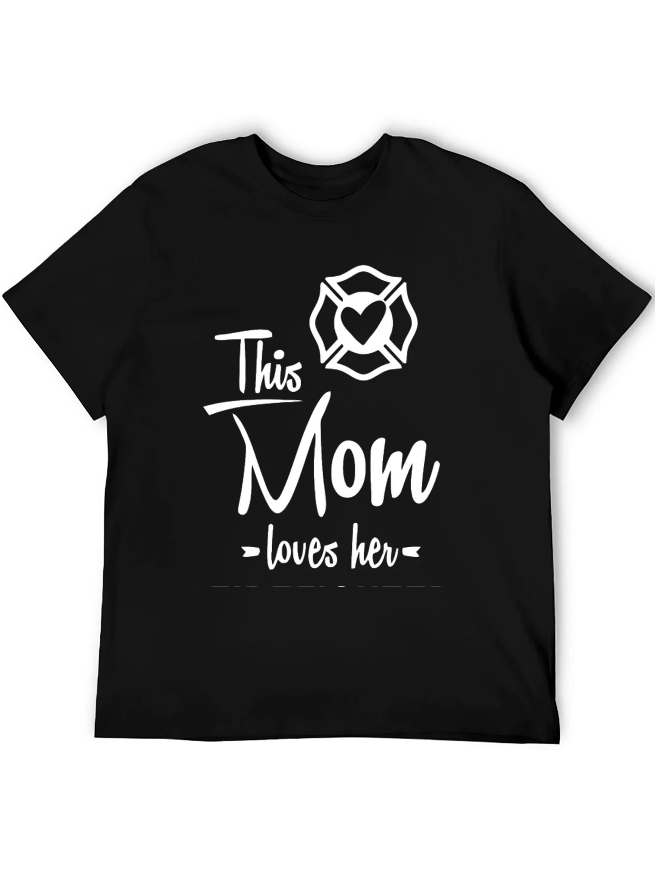 Firefighter Mom Graphic Tee - This Mom Loves Her