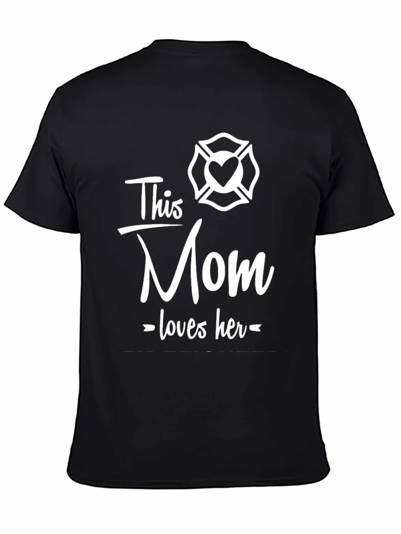 Firefighter Mom Graphic Tee - This Mom Loves Her