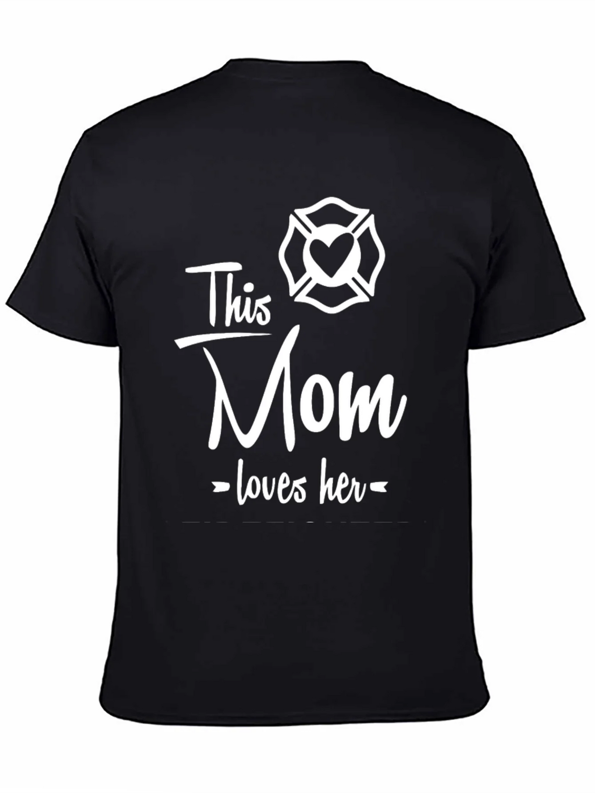 Firefighter Mom Graphic Tee - This Mom Loves Her